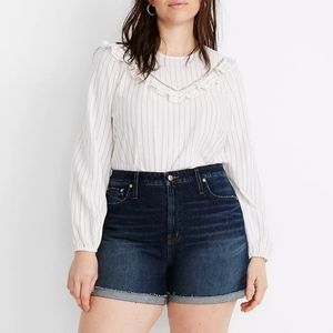 NWT Madewell Curvy High-Rise Denim Shorts